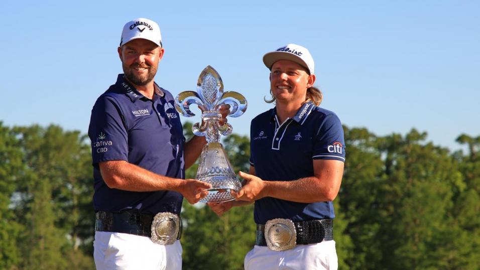 Golfers Marc Leishman and Cameron Smith